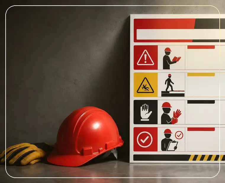 Плакат по охране труда: фрагмент первого экрана для мобильного просмотра