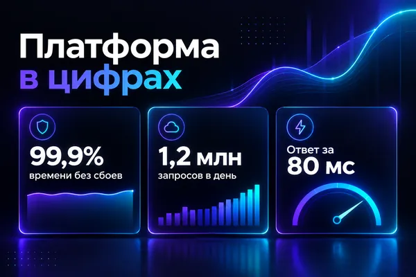 Пример слайда в стиле «Ночной интерфейс»