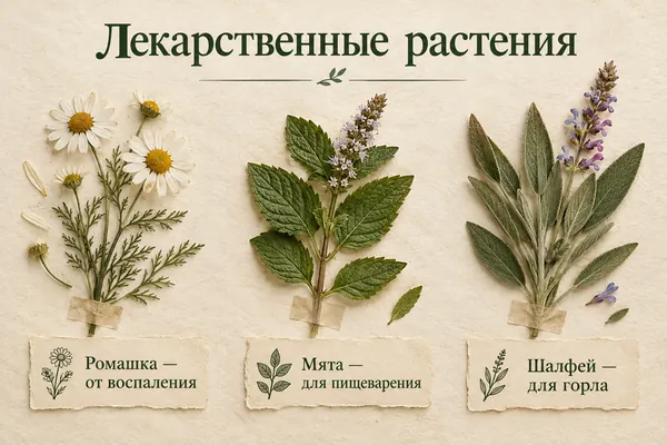 Пример слайда в стиле «Гербарий»
