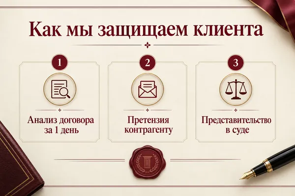 Пример слайда в стиле «Юридический документ»