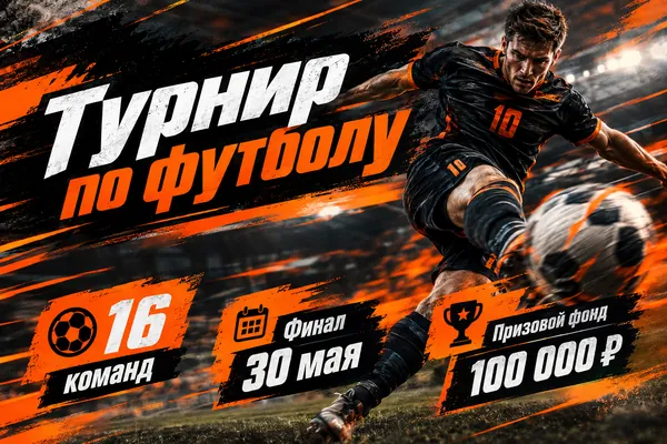 Пример слайда в стиле «Спорт»