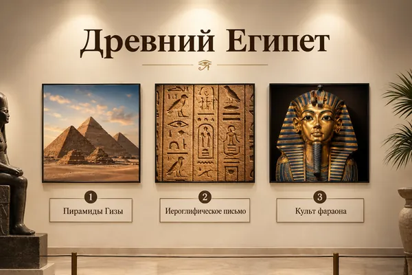 Пример слайда в стиле «Музейная экспозиция»