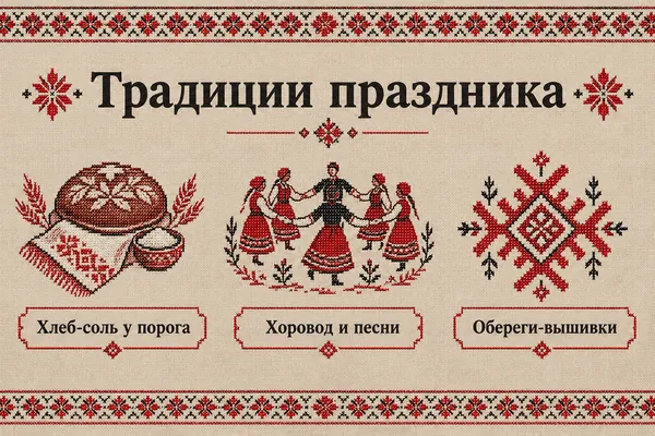 Пример слайда в стиле «Вышивка»